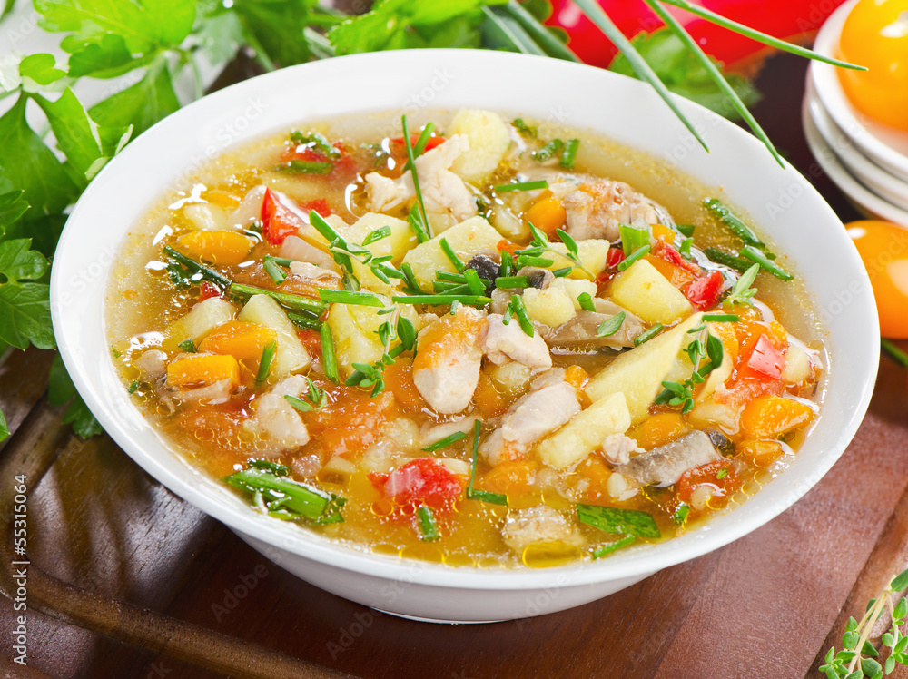 Bowl of vegetable Soup Bowl of vegetable Soup