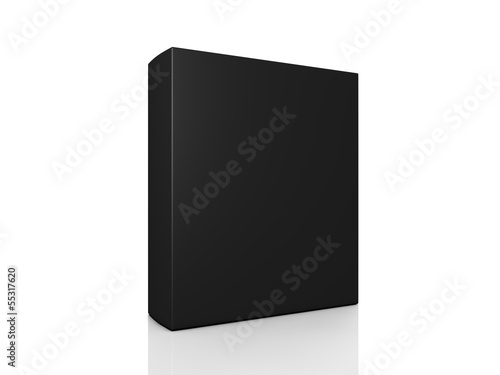 Photography blank black boxes isolated on white background