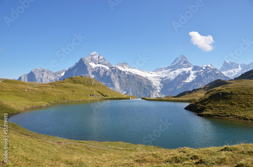 Bachalp lake in Swiss Bernese Alps © HappyAlex