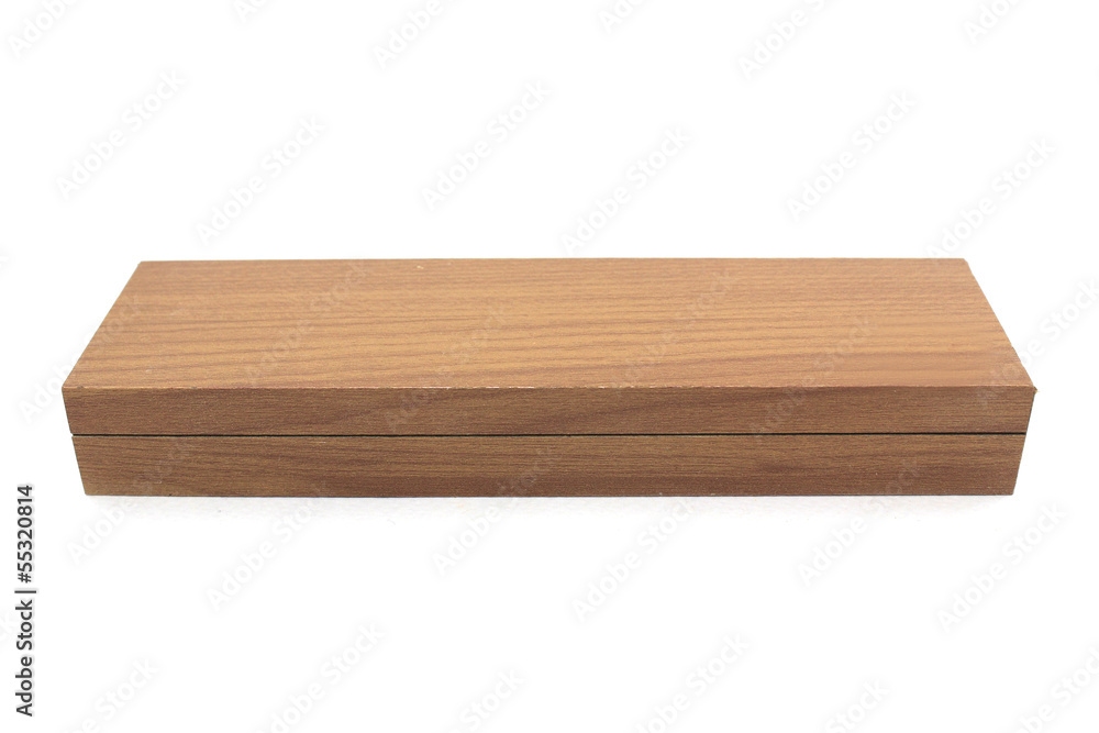 Wooden box on a white background Wooden box on a white background
