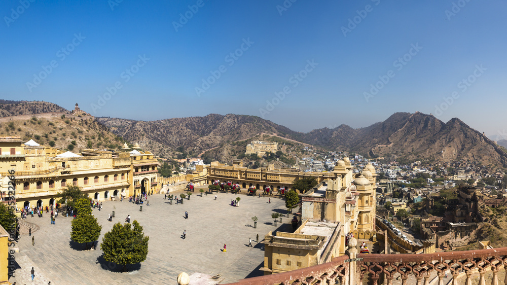 Obraz premium Amer fort, Jaleb Chowk, ( place for soldiers to assemble)