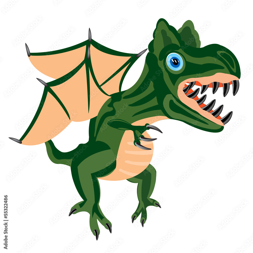 Fototapeta premium Dinosaur with wing