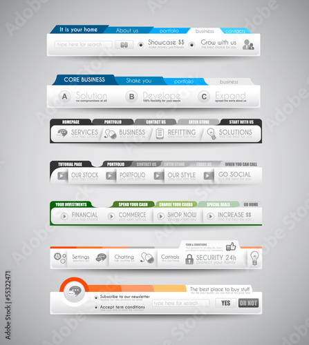 Quality clean web elements for blog and sites.