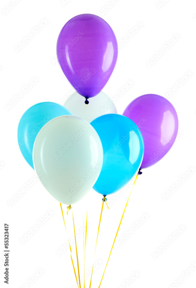Colorful balloons isolated on white Colorful balloons isolated on white