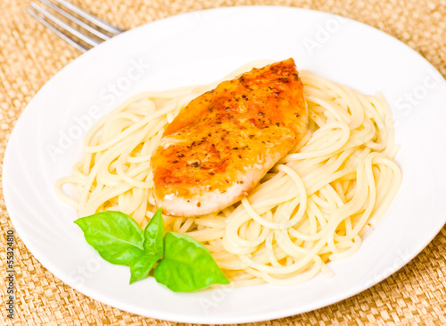 chicken breast with pasta