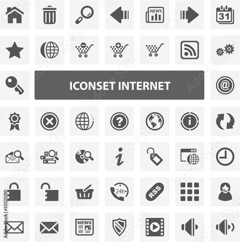 Website Iconset - Internet 44 Basic Icons