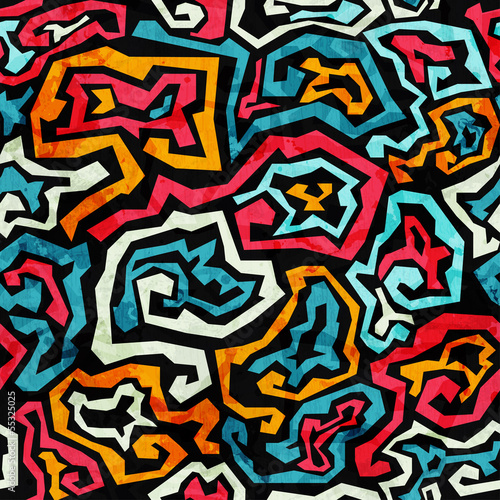 graffiti grunge seamless pattern
