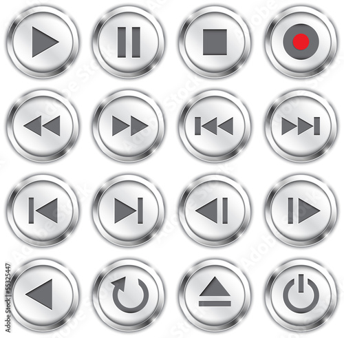 Free Download Multimedia buttons - GFXLoad