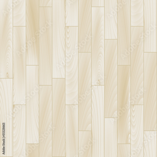 Realistic white wooden floor seamless pattern, vector