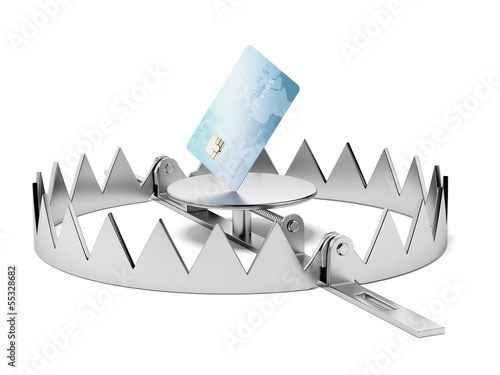 Fotografie Credit card in the trap