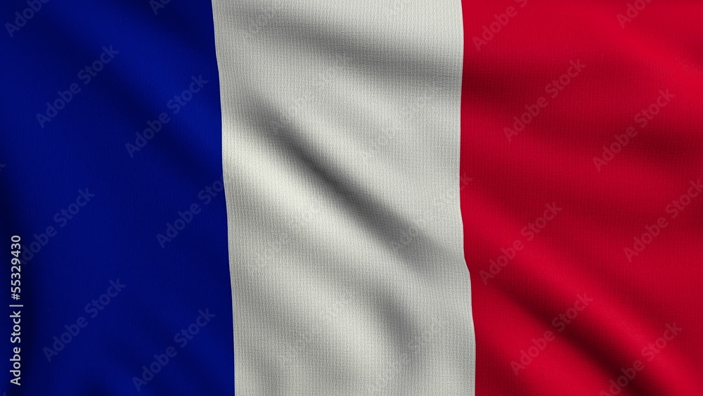 Flag of France looping Flag of France looping