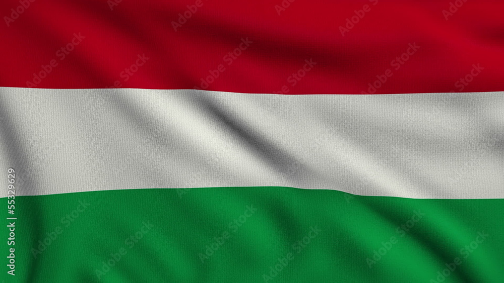 Flag of Hungary looping Flag of Hungary looping