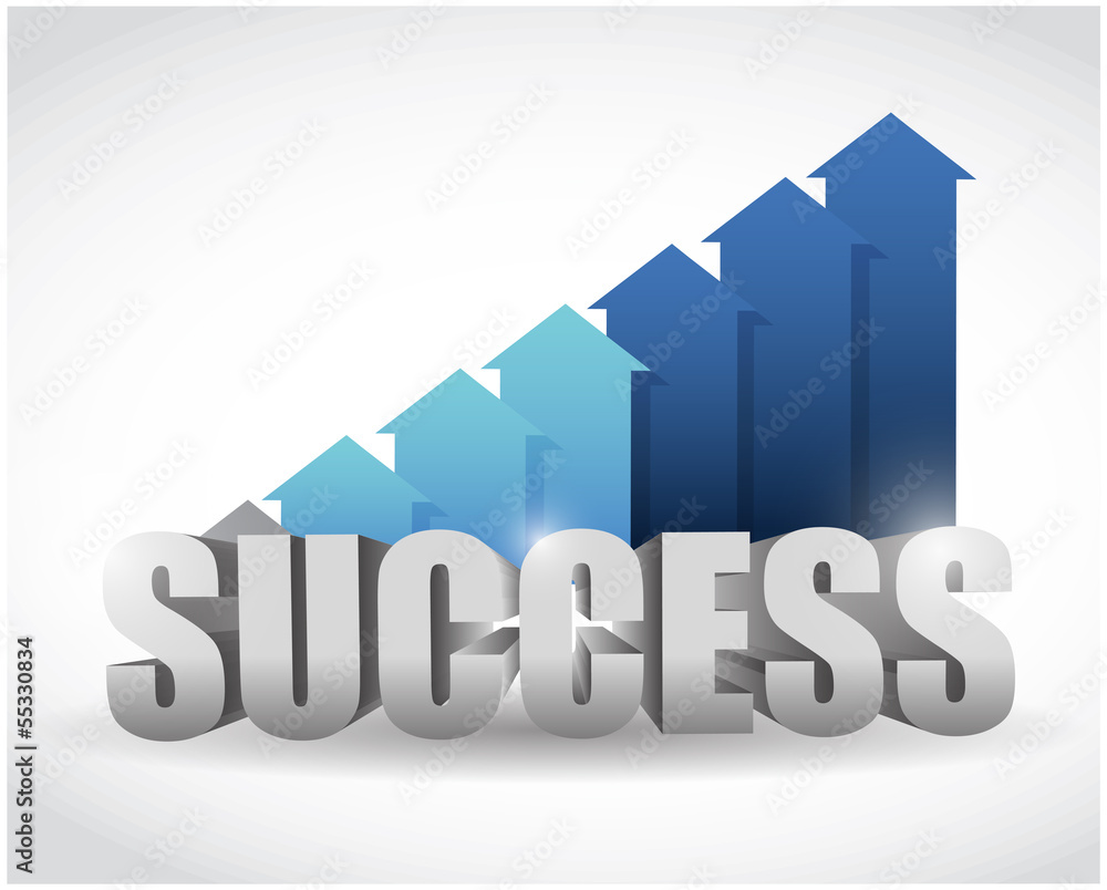 successful arrow blue graph. illustration design successful arrow blue graph. illustration design