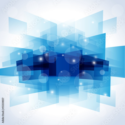 Fond perspective bleue