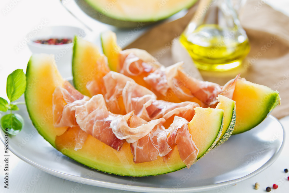 Cantaloupe with Prosciutto Antipasti Cantaloupe with Prosciutto Antipasti