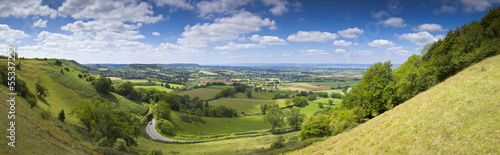 Idyllic rural landscape, Cotswolds UK photo