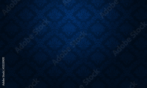 background baroque floral bleu