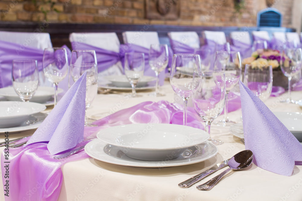 Fototapeta premium wedding table