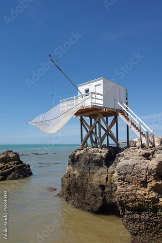 Cabane de pêcheurs sur la côte atlantique