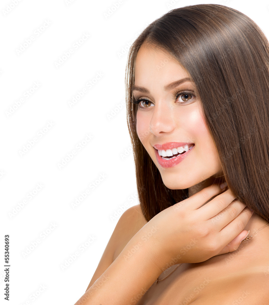 Beautiful Teenage Model Girl Touching her Fresh and Clean Skin Beautiful Teenage Model Girl Touching her Fresh and Clean Skin