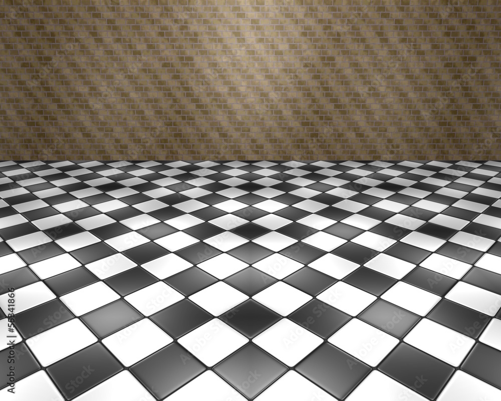 Naklejka premium 3D room 1.04