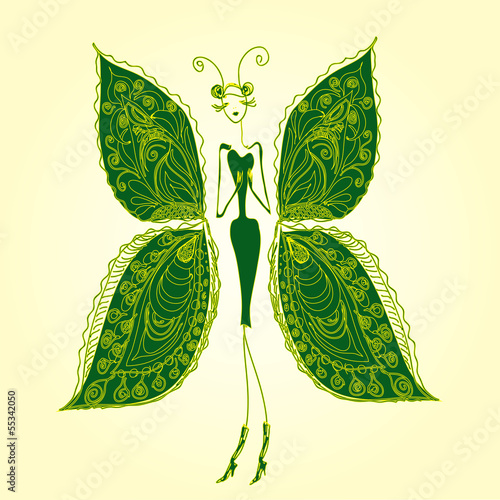Butterfly - the woman of fashion.1
