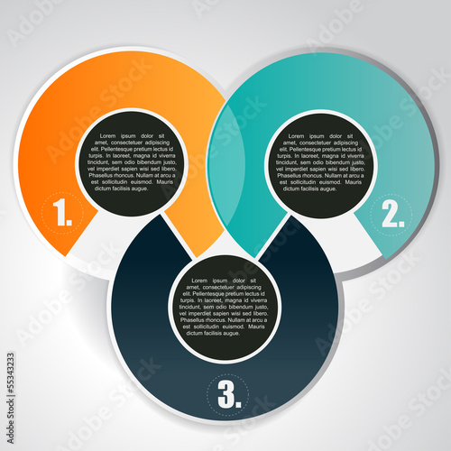 Abstract vector background with three levels