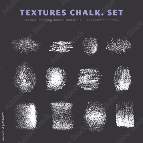 A set of textures. Blackboard and chalk