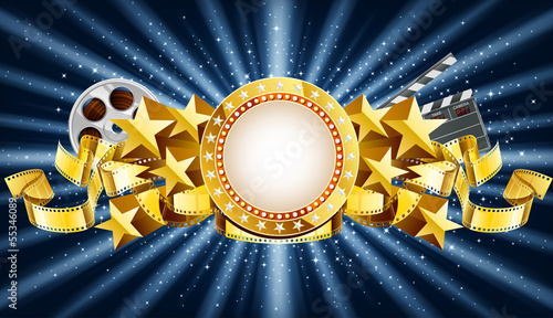 Golden marquee banner