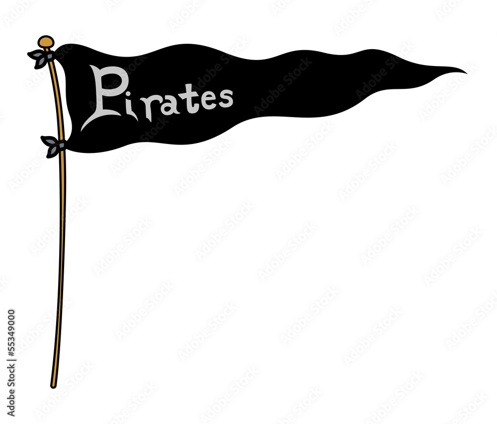 Pirates Flag - Cartoon Vector Illustration Pirates Flag - Cartoon Vector Illustration