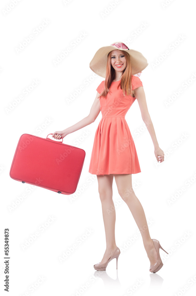 Young woman preparing for vacation Young woman preparing for vacation