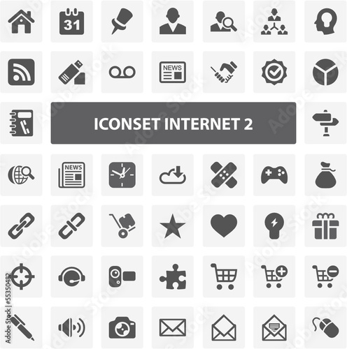 Website Iconset - Internet II 44 Basic Icons