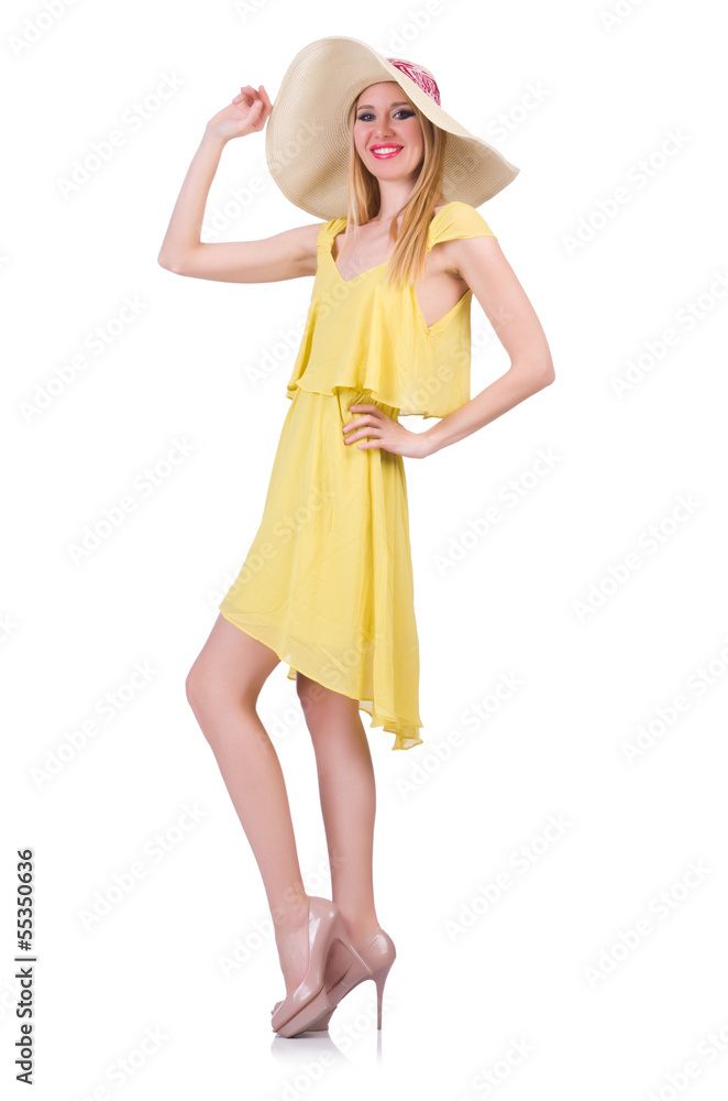 Young woman in summer clothing Young woman in summer clothing