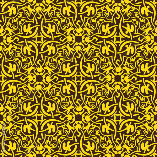 Yellow seamless pattern © Nikolay Zaburdaev