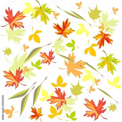 Background with autumn leaves