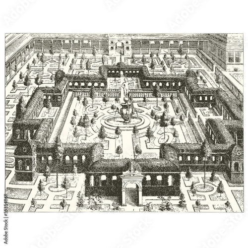 Jardin compartimenté