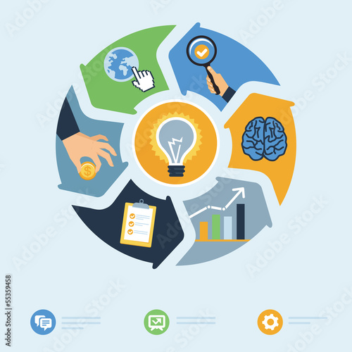 Vector business start up concept