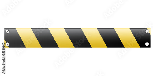 Abstract black and yellow restrictive barrier