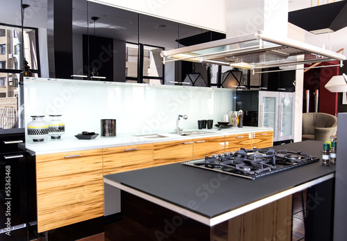 nice interior with furniture and kitchen appliances