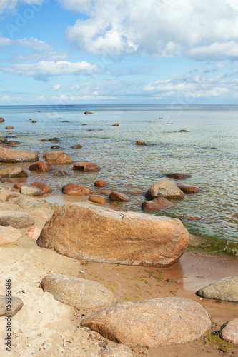 Stones in Baltic sea.
