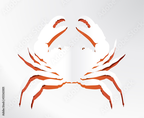 CUTOUT VECTOR PAPER GRAB