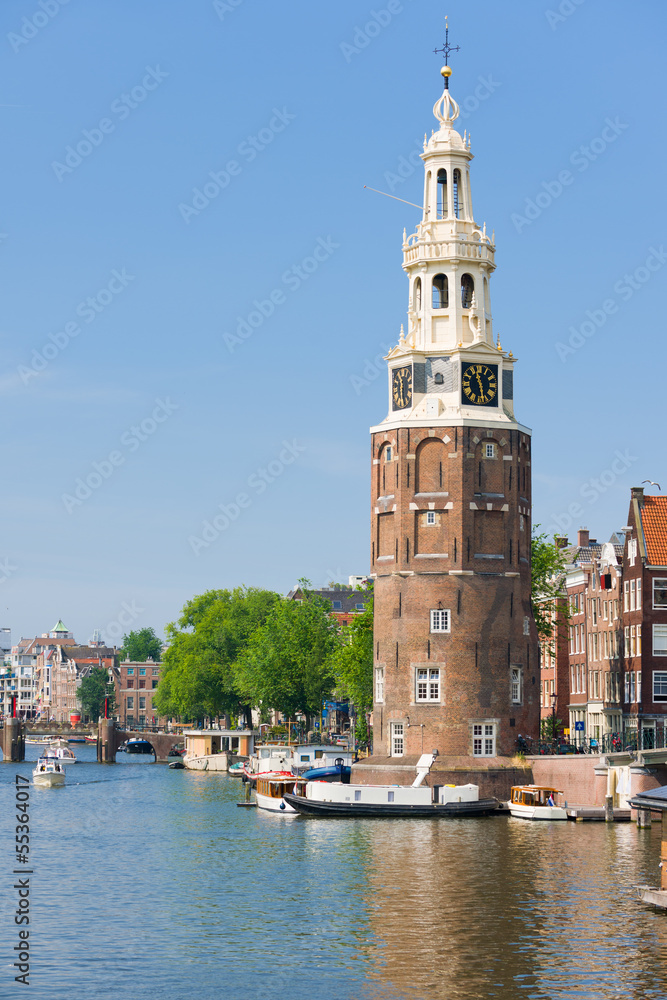 Montelbaanstoren tower in Amsterdam