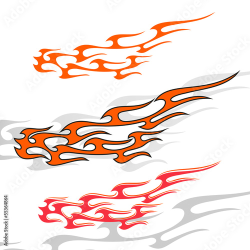 flame decals for motorcycles and cars