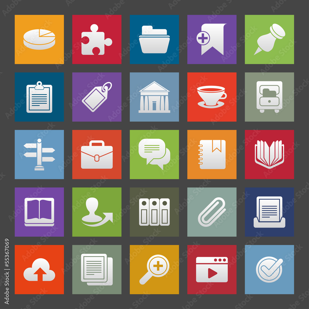 Icon set for web or mobile applications. Icon set for web or mobile applications.