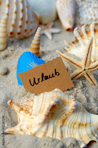 Schild Urlaub