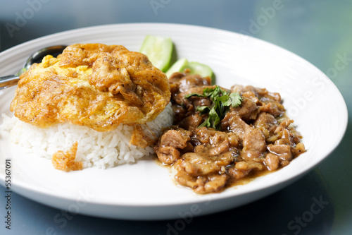 Thai foods : Fried pork