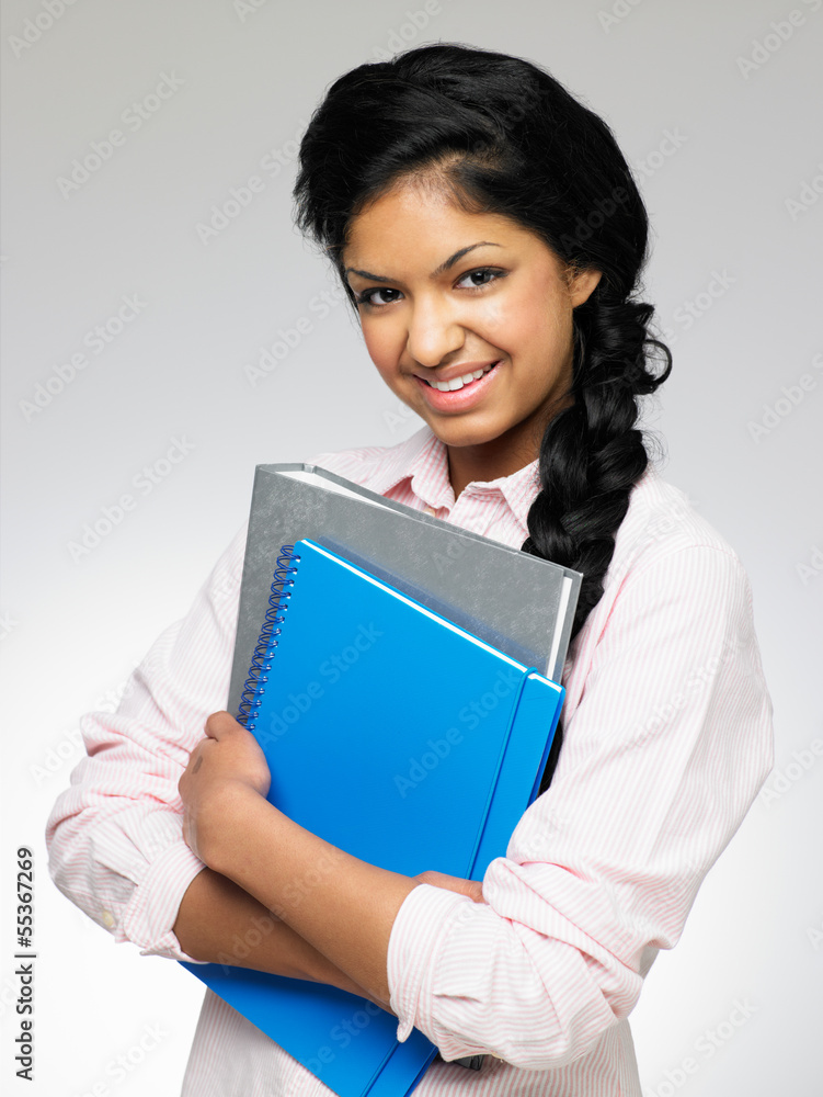Studio Portrait Of Female Teenage Student Studio Portrait Of Female Teenage Student