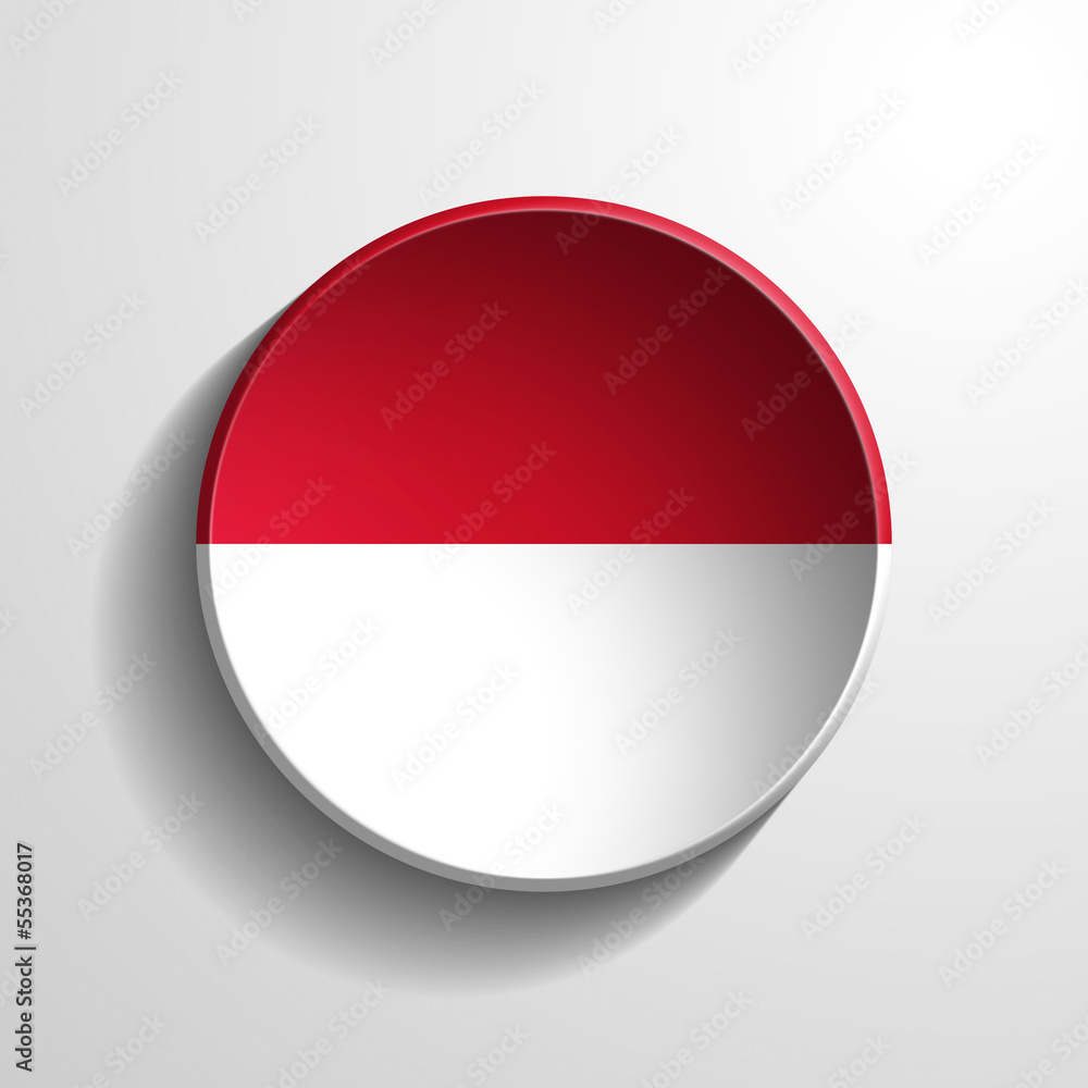 Indonesia 3d Round Button Indonesia 3d Round Button