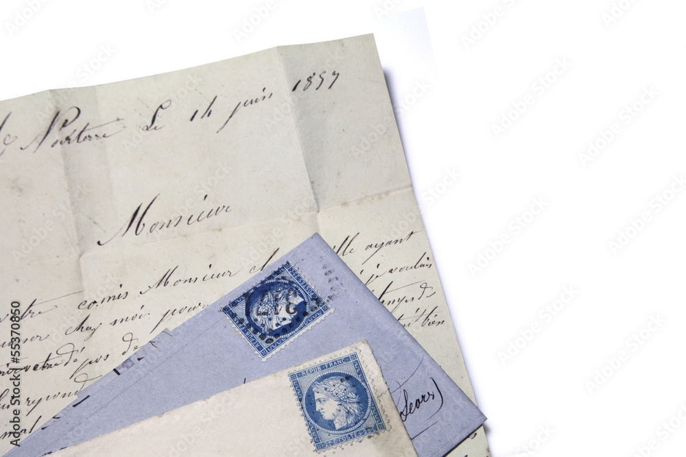 vieux courrier du 19e siècle