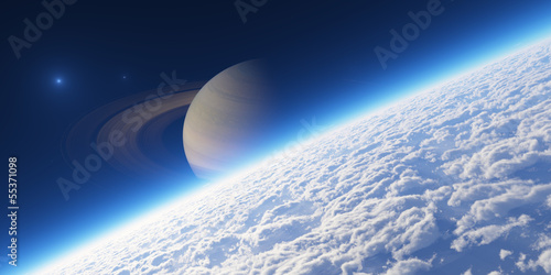 Atmosphere. Elements of this image furnished by NASA. #55371098